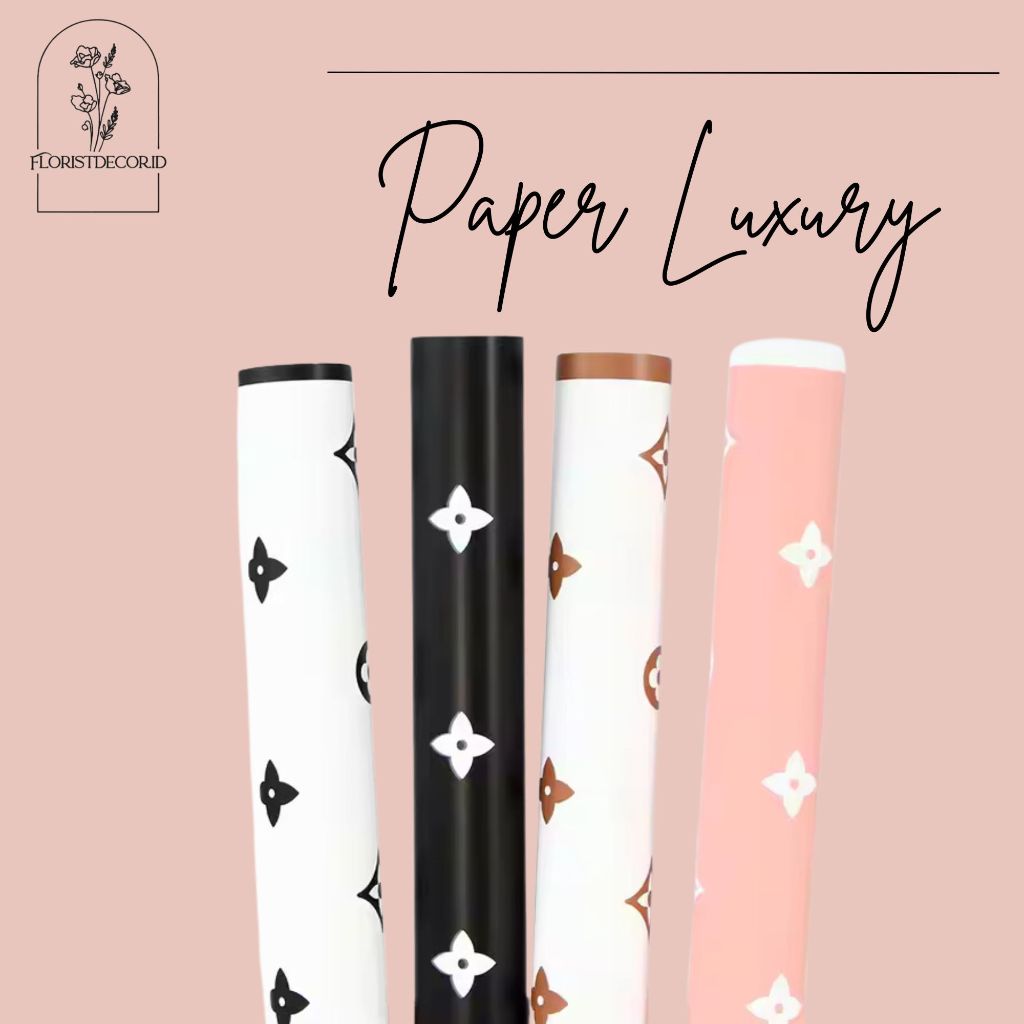 

(ECER ) TERMURAH WRAPPING PAPER MOTIF LV WRAPPING CELLOPHANE LUXURY WESTERN FASHION