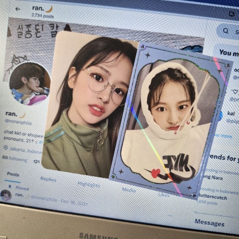 [Official] IZ*ONE IVE Yujin Oneiric Diary Benefit Set A B Specs Border Photocard PC