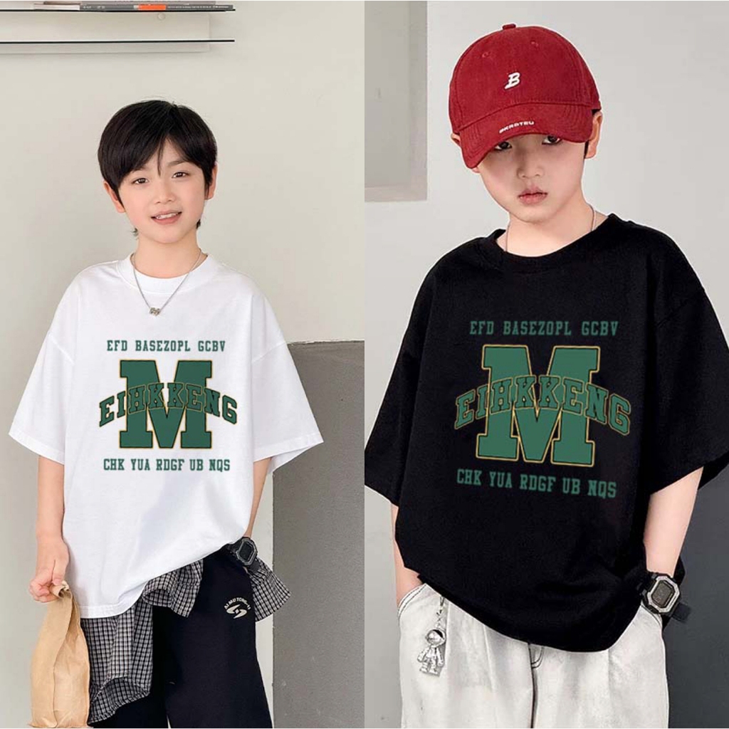 baju anak laki laki keren |baju anak laki laki korean style |Kaos anak |Hitam cocobaby t shirt cotto