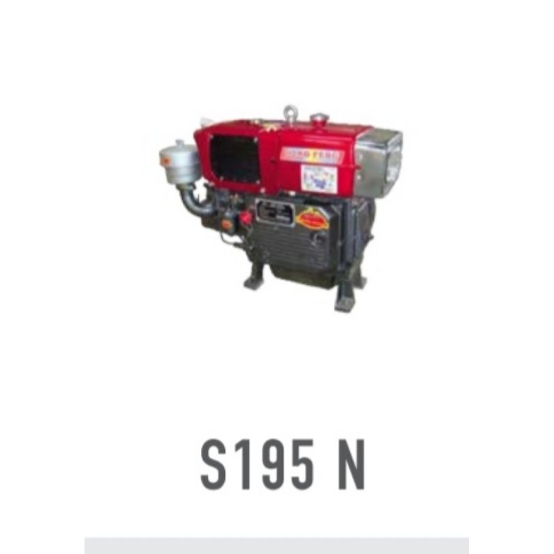 Mesin diesel Dong Feng Dongfeng S195 N 12 hp 12 pk maksimal 13 hp 13 pk radiator
