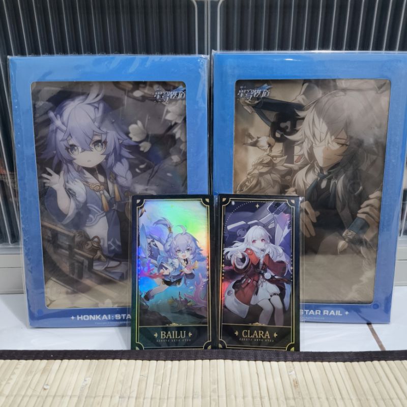 [FREE ANNIV CARD] Papan Akrilik Jingyuan dan Bailu (Official Merch Honkai Star Rail HSR)