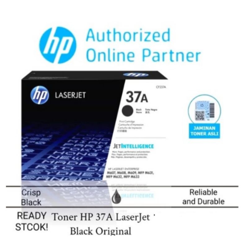 Toner hp laserjet 37A (CF237A) black original