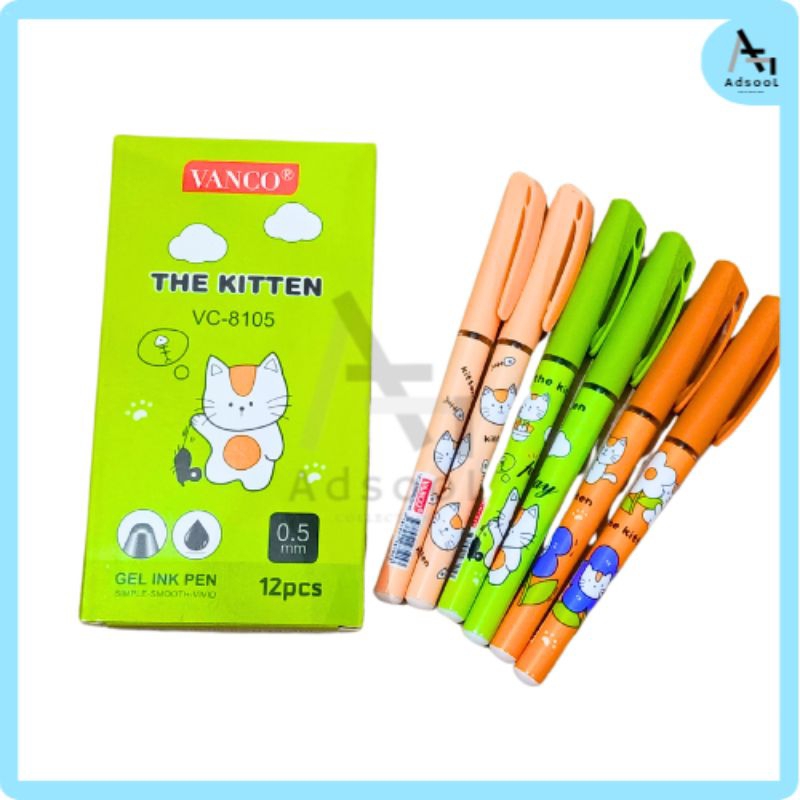 

Bulpen Pulpen Gel 0.5 mm Vanco Karakter Anak Lucu Stationary Perlengkapan Sekolah