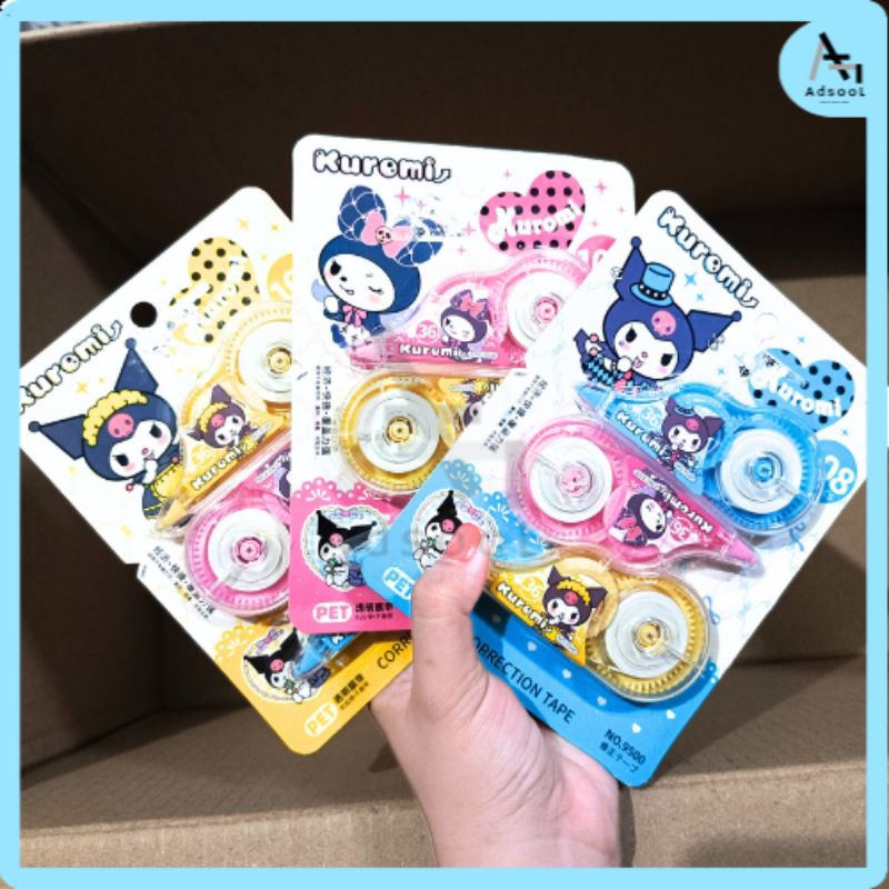 

Correction Tape Sanrio Panjang 36 Meter Tipe-x Kertas 3in1 isi 3 Stationary Perlengkapan Sekolah Anak