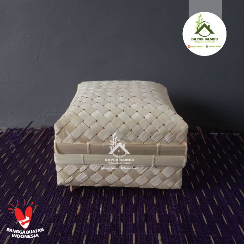 BESEK BAMBU/BESEK SOKASE BAMBU/NASI KOTAK/TEMPAT NASI|UKURAN 20×20