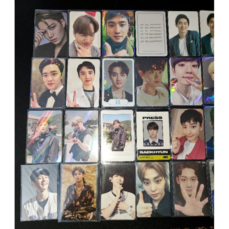 Exo Photocard Miniso Figure Nacific 5th Anniversary Limited Exo Ladder Christmas Seasons Greetings P