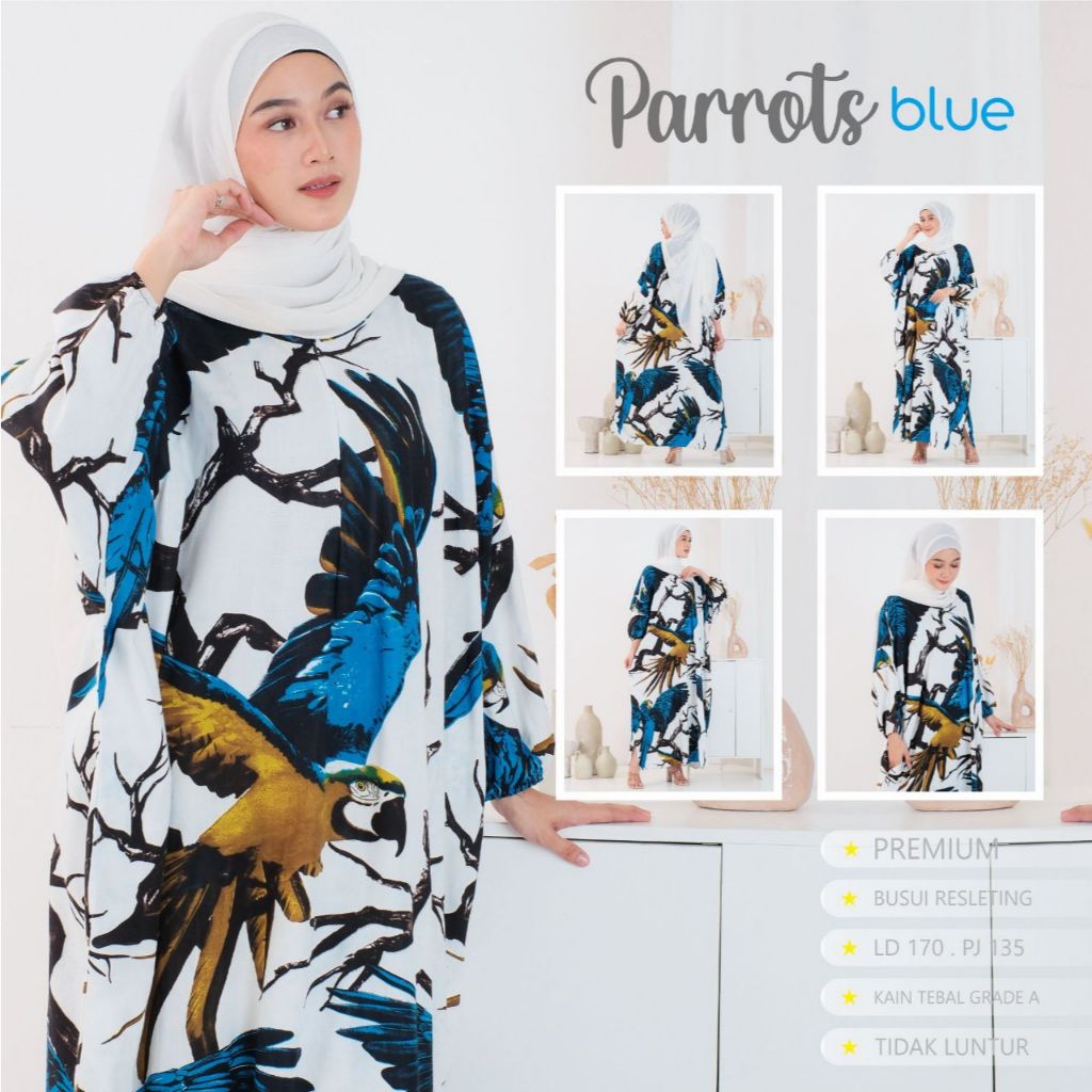 Kaftan Lowo Longdress Jumbo Lengan Panjang Grade A Busui Friendly