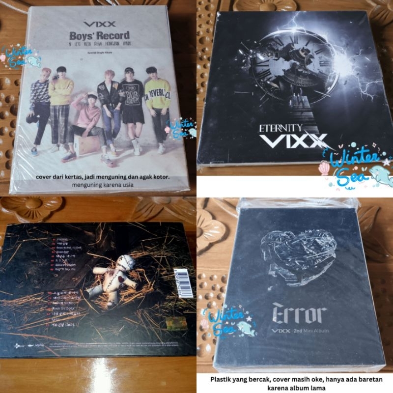 [MURAH RARE] VIXX ALBUM COLLECTION - LOVE EQUATION ERROR ETERNITY VOODOO DOLL N Leo Ken Ravi Hongbin