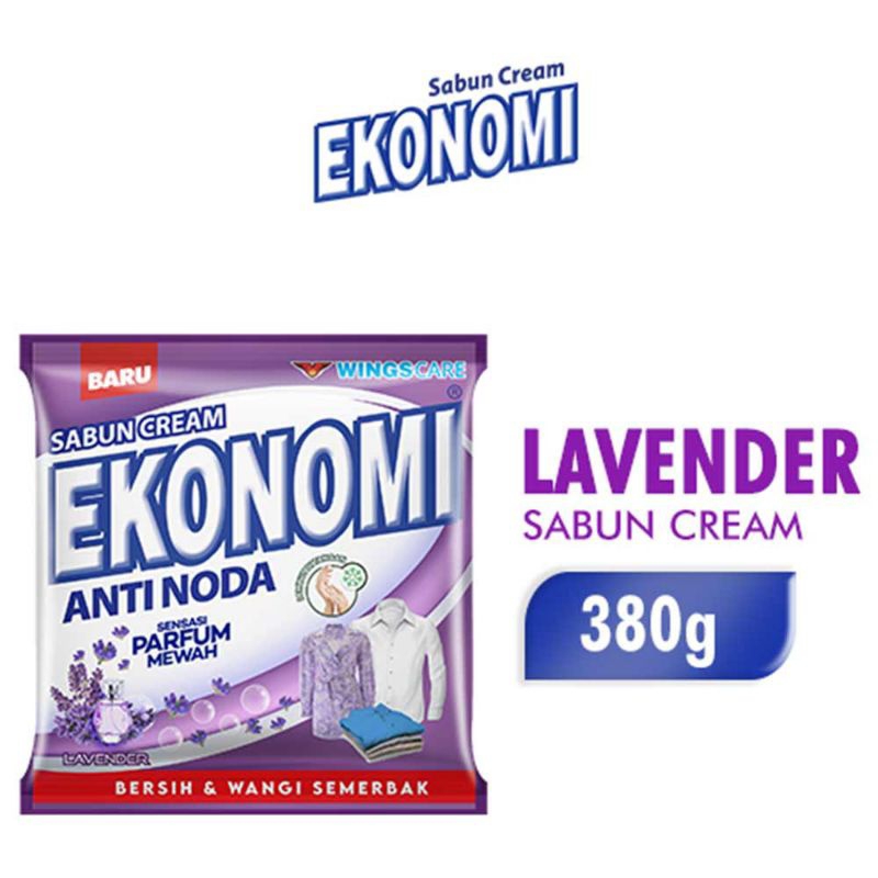 

Sabun Cream Ekonomi Anti Noda Parfum Mewah Lavender 380 gr