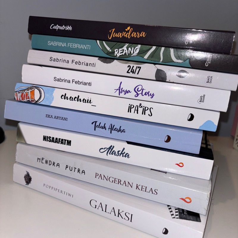 PRELOVED ORIGINAL NOVEL WATTPAD  ROMANCE INDO (Galaksi, Teluk Alaska, Antares, IPA&IPS, Reano, etc)