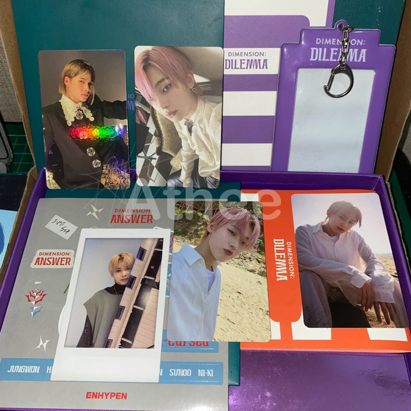 [baca desc] ENHYPEN DIMENSION DILEMA DIMENSION ANSWER PC PHOTOCARD SUNOO NI-KI MURAH