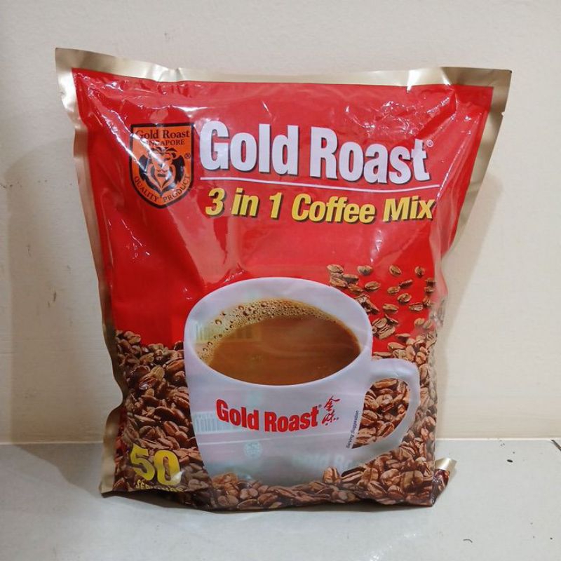 

GOLD ROAST 3 IN 1 COFFEE MIX (50 SACHET) ASLI SINGAPORE