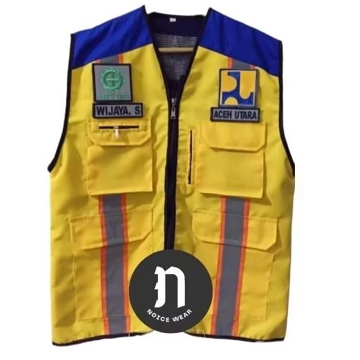 Rompi PUPR Rompi Jasamarga Bahan Drill Gratis Nama