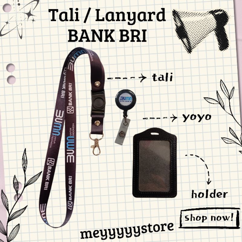 

Tali ID CARD BUMN BANK BRI Hitam / Lanyard BUMN BANK BRI READY [STOCK MELIMPAH] Termurahhh Harga Grosir!