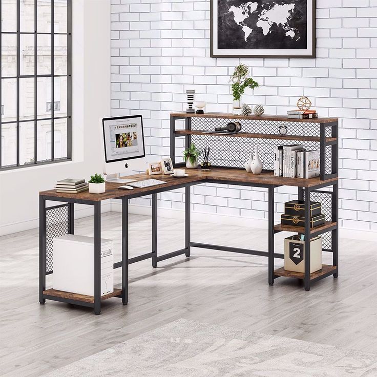 Meja Kayu Jati Besi Rak Minimalis Bisa Dikirim Ke [ Sigi ] Meja Kerja Besi Kayu Jati Minimalis | Mej