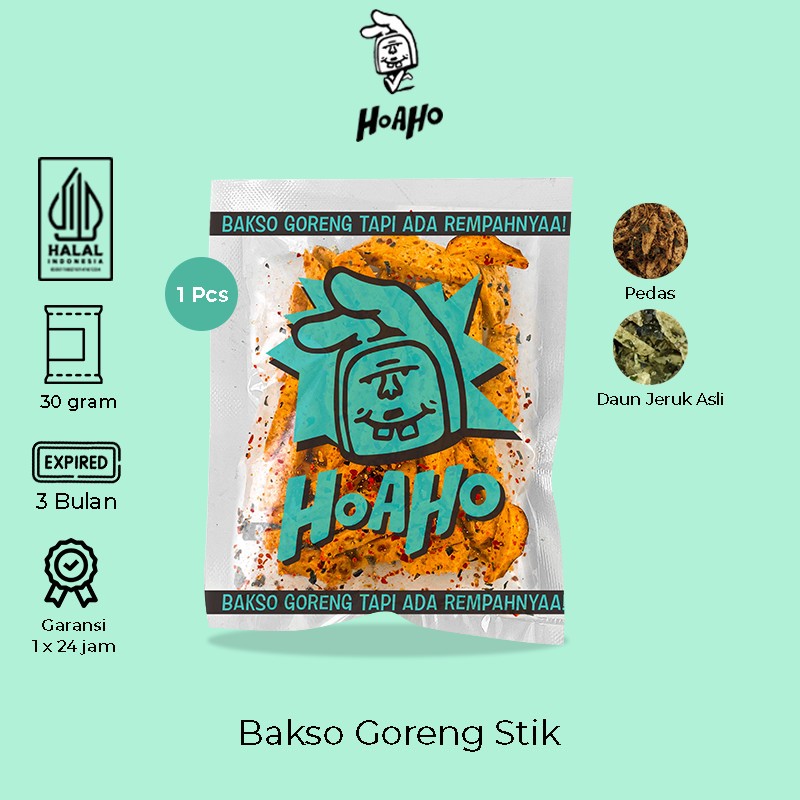 

HOAHO Basreng Stik Bakso Goreng Pedas Daun Jeruk 30 Gram - 1 Pcs