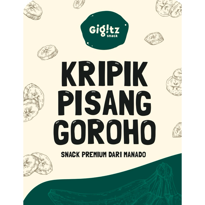 

GIGITZ SNACK Keripik Pisang Goroho Premium Asli Manado