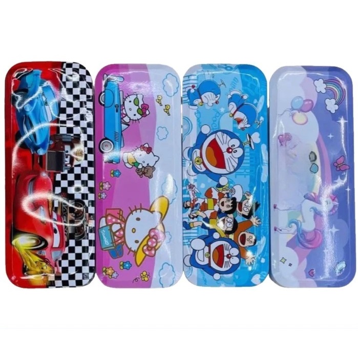 

Tempat pensil Pensil Case Tempat Pensil Kaleng tempat pensil 2 susun 20 x 7 x 3 cm
