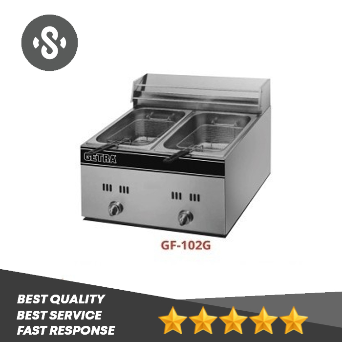 GETRA GEA GAS DEEP FRYER PENGGORENGAN GAS GETRA GF 102G / GF102G / GF 102 G GETRA DEEP FRYER GETRA 2