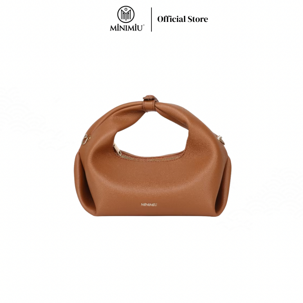 MiniMiu - Dumpling Bag Tas Selempang Wanita Handbag Shoulderbag Slingbag IN Beige, Black, Brown