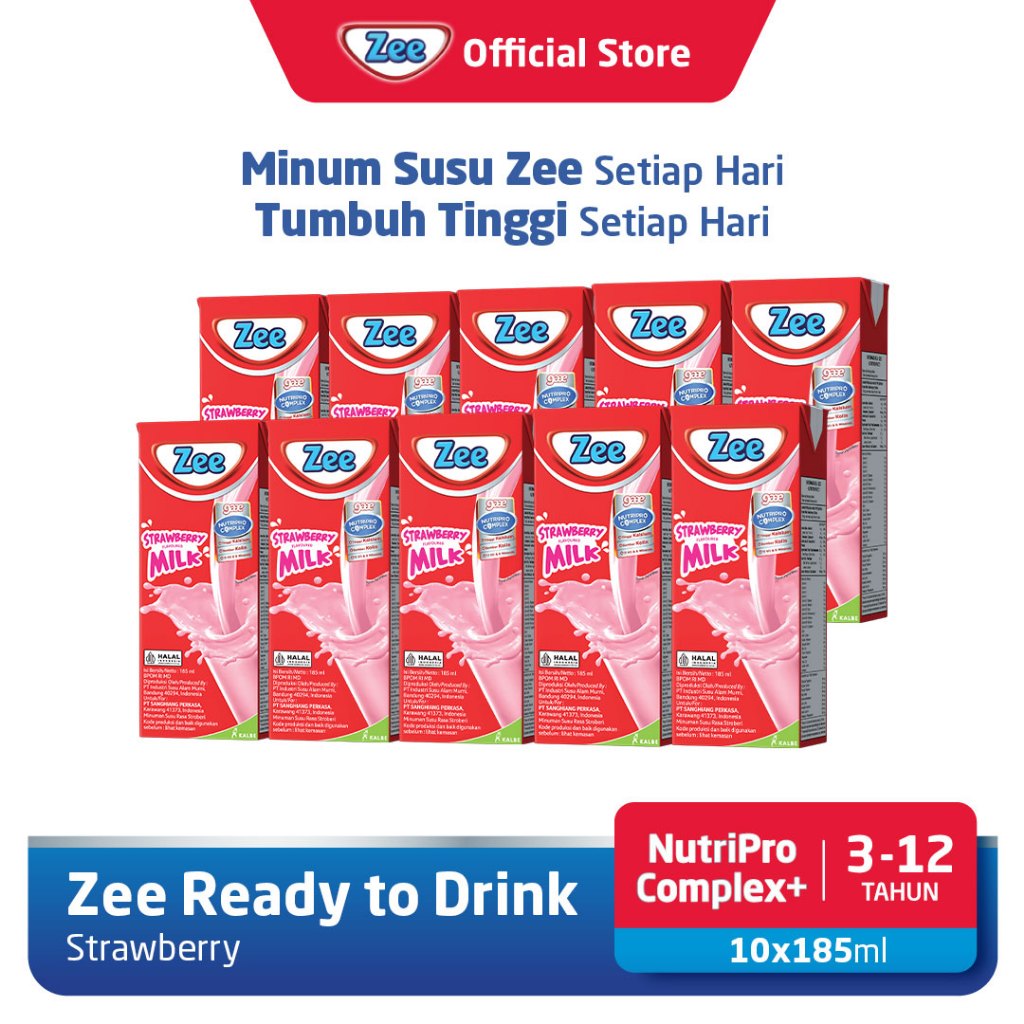 

Zee UHT Strawberry Milk Shake 185ml (10 Pack)