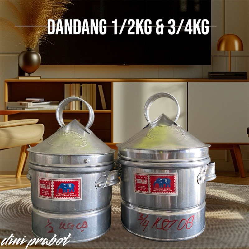 SOBLUGAN  NASI ATAU DANDANG NASI 08/KUKUS 1/2kg/3/4kg ALUMINIUM/TUTUP KERUCUT