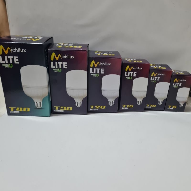 Lampu Led Murah Michilux Lite T5 T10 T15 T20 T30 T40 / 5W 10W 15W 20W 30W 40W Cahaya Putih 6500K