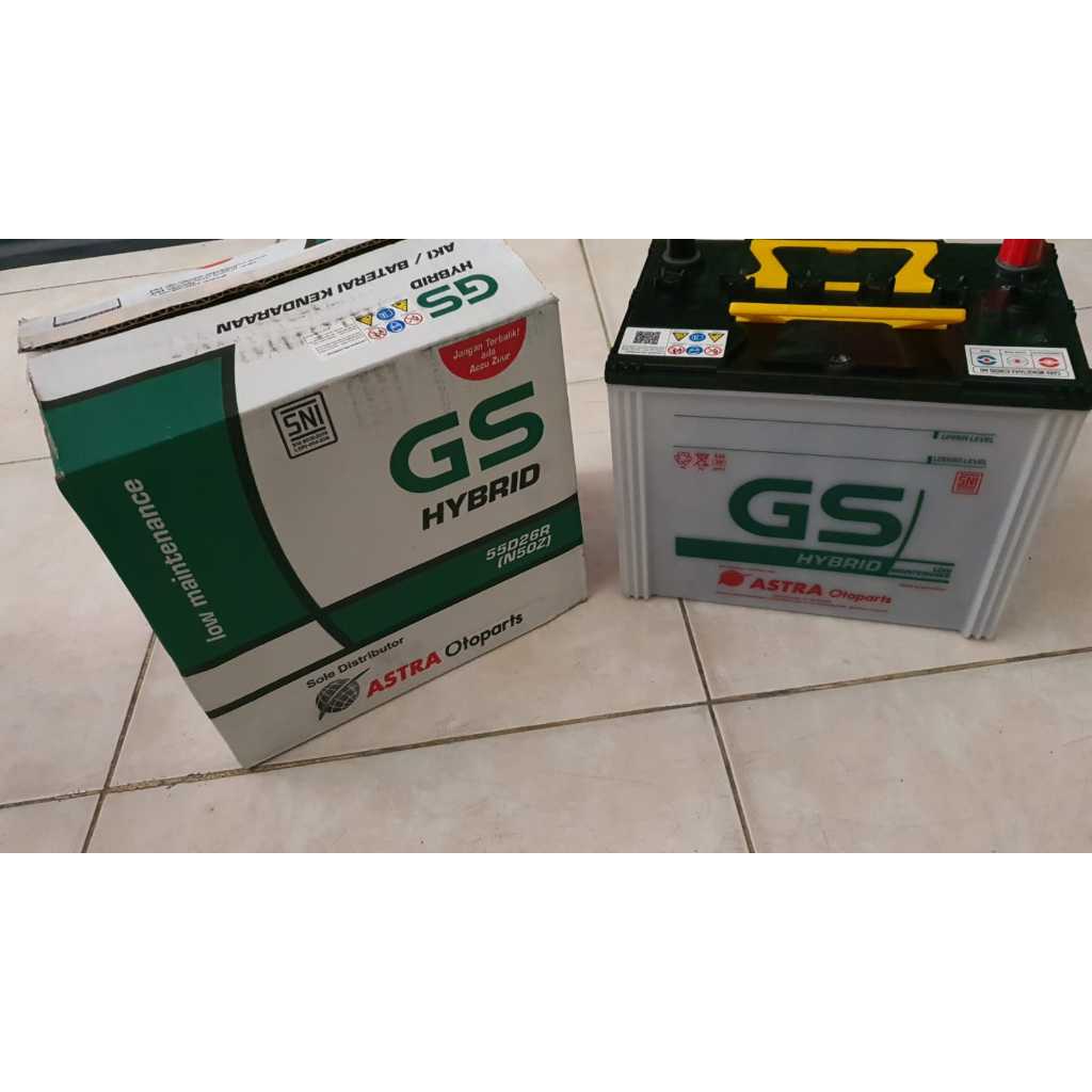 Aki Basah GS Hybrid N50Z/55D26R (60AH)