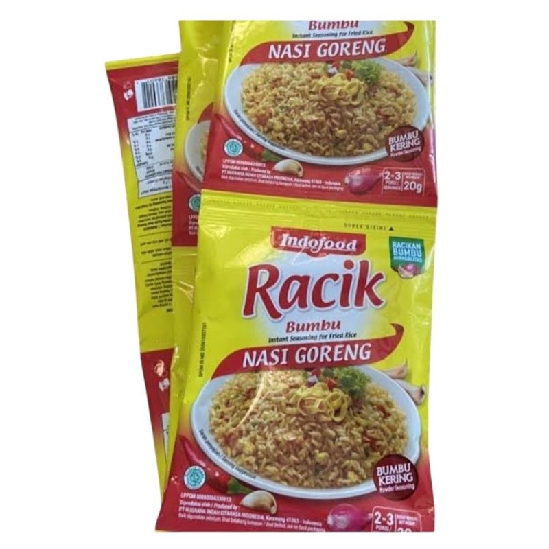 

Racik Bumbu Nasi Goreng Isi 10 Sachet × 20gr Bumbu Instan
