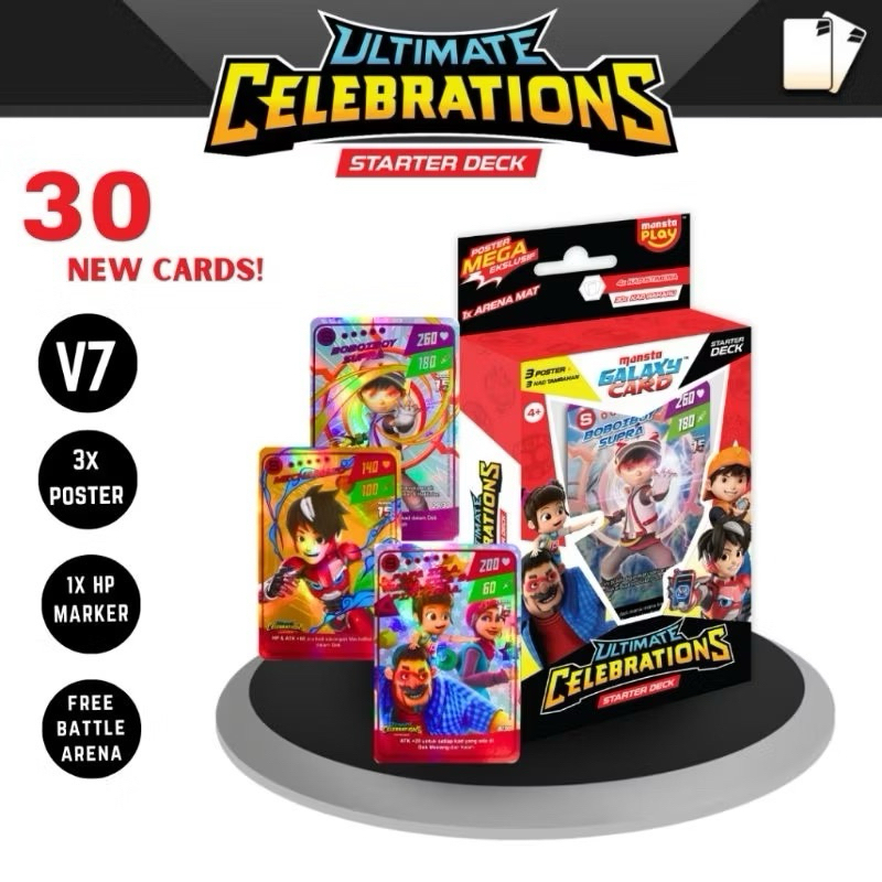 monsta boboiboy galaxy Card Celebration limited edition v7