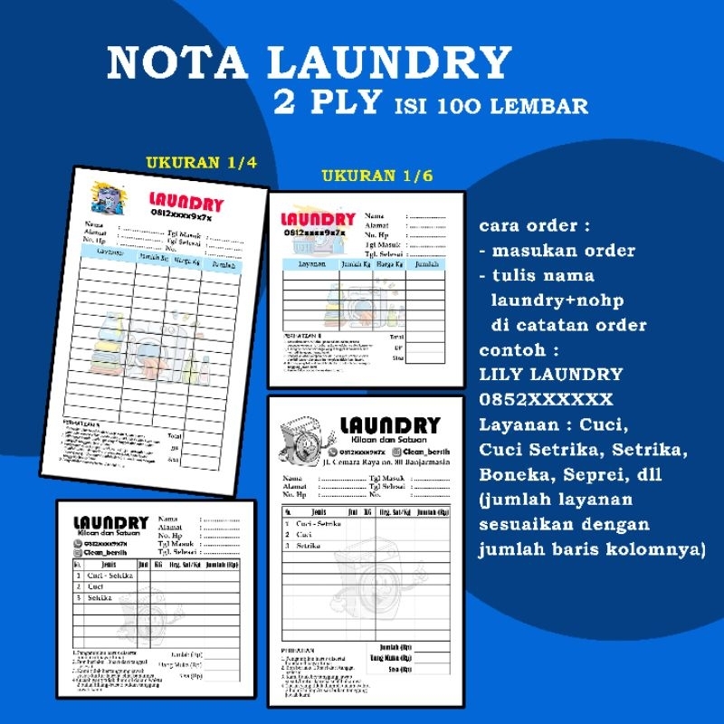 Nota laundry custom