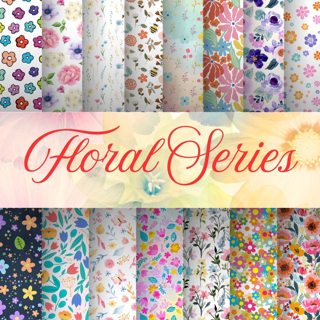 

FLORAL deco paper kertas motif scrapbook pola dekorasi pattern journal