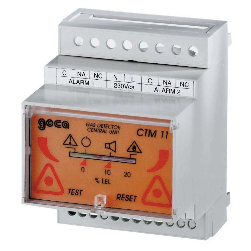 Gas Detector Controller Indicator 12V DC 230V AC Geca CTM11