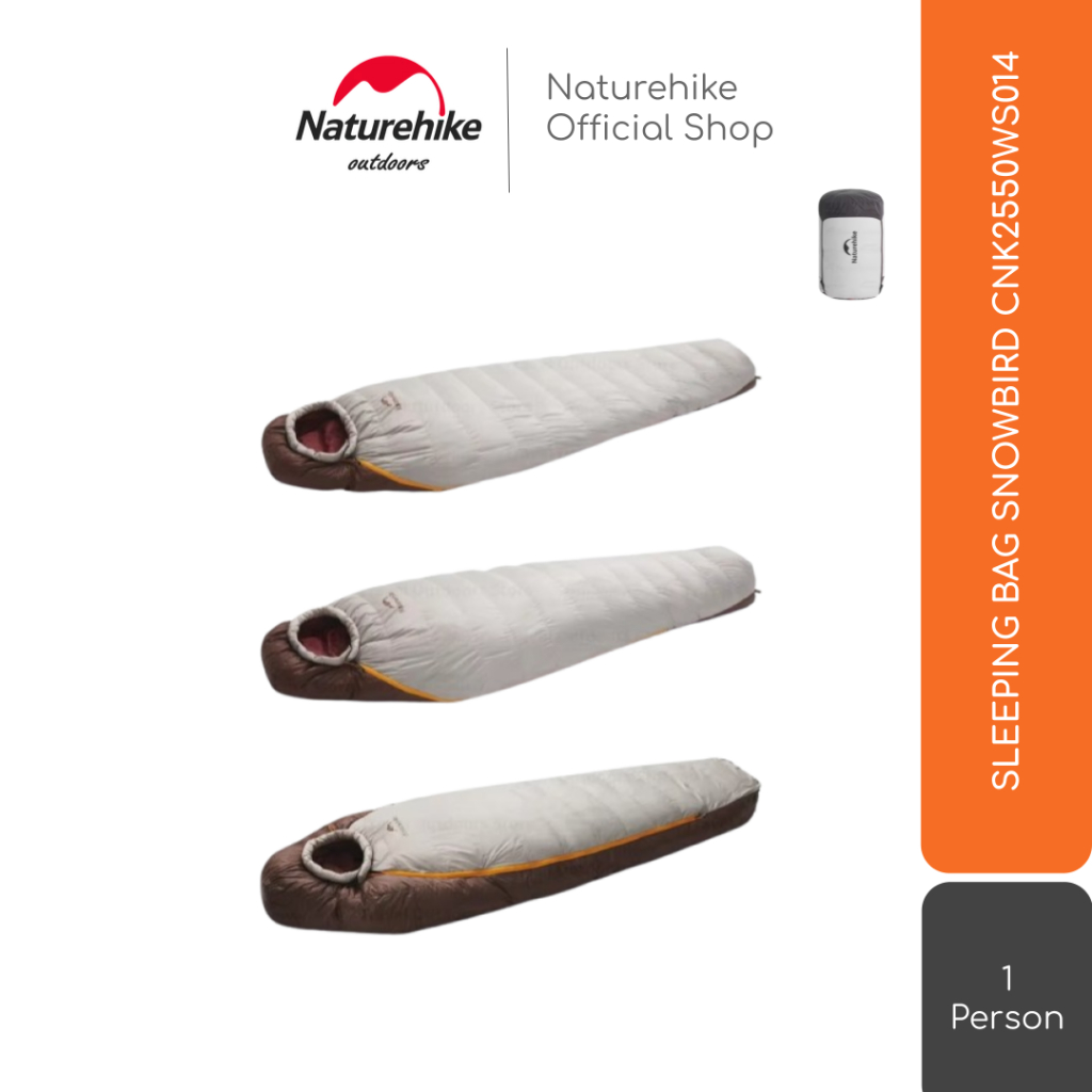 SLEEPING BAG SNOWBIRD MUMMY DOWN NATUREHIKE CNK2550WS014