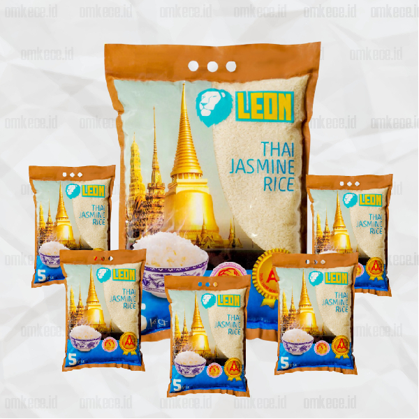 

Terlaris! Beras i Jasmine Leon Super Pum Quality 100% i & Pulen Beras Thailand Pum