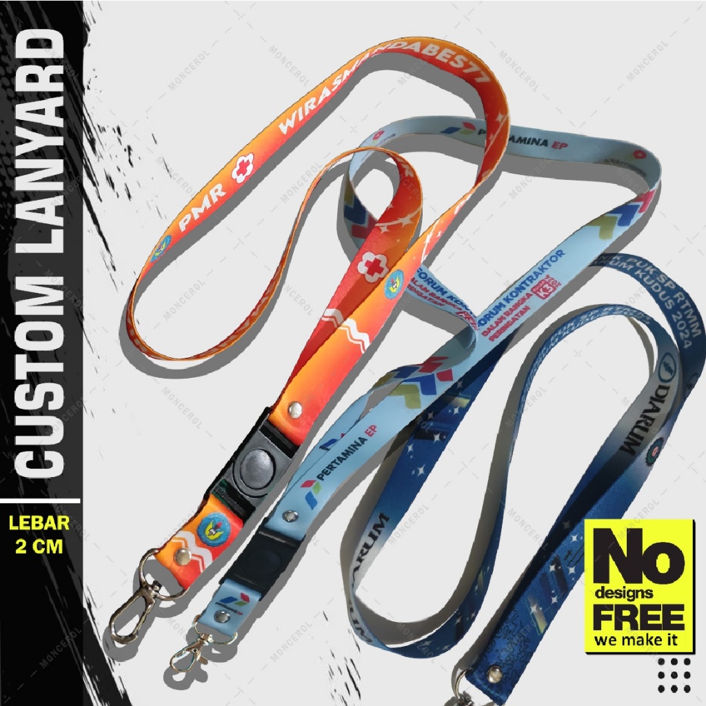 

Lanyard Gantungan ID CARD Custom Cetak Print TERMURAH