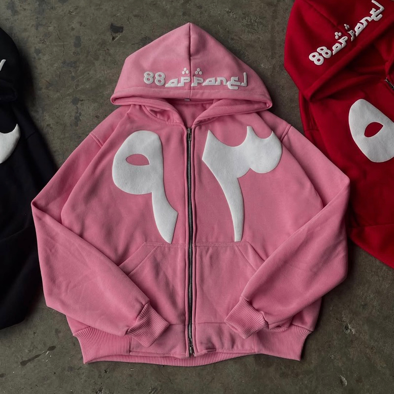 Hoodie Double Zipper Arabic 88apparel