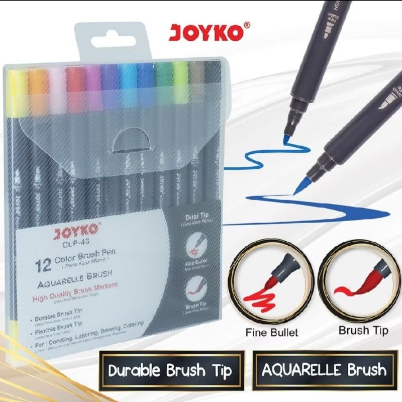 

COLOR BRUSH PEN CLP-43 ISI 12 WARNA JOYKO