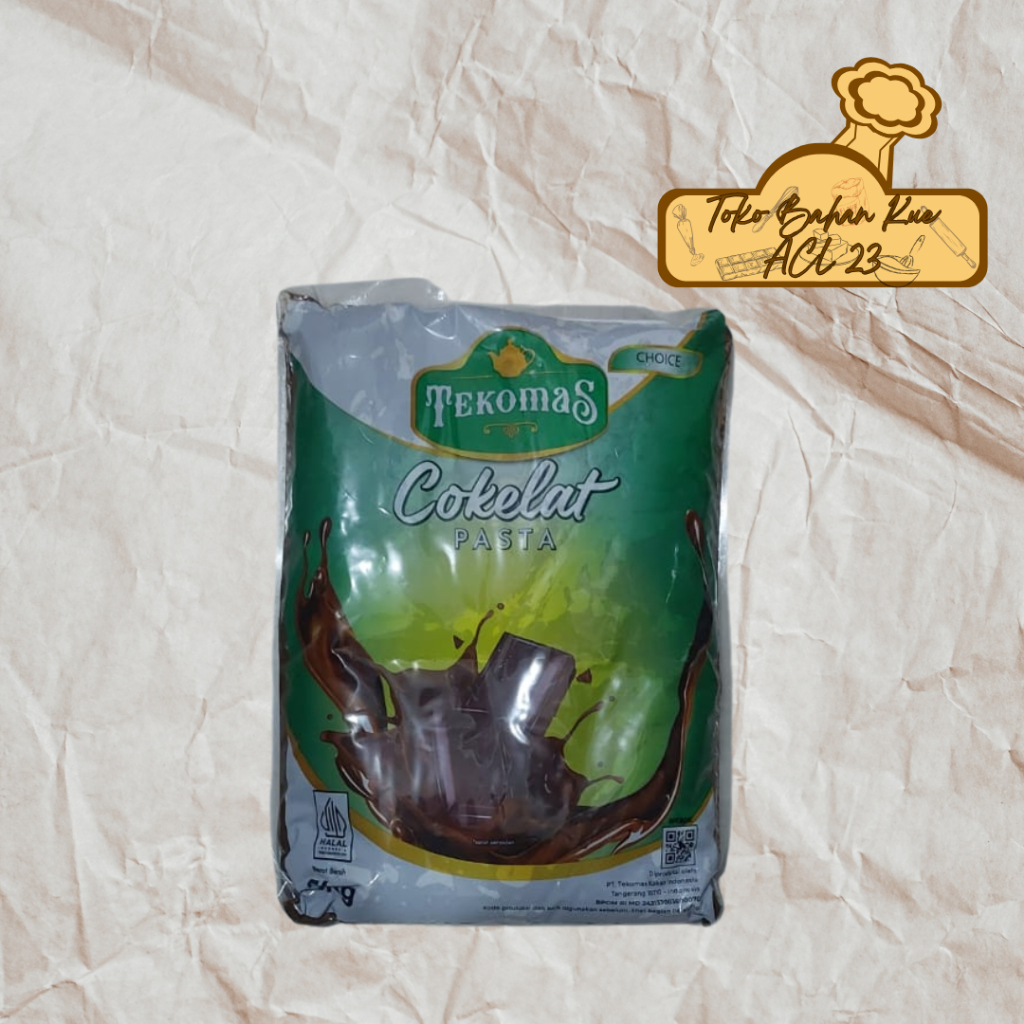 

Isian Coklat Tekomas/Tekomas Filling Pasta Cokelat Repack 1 Kg, 500gr, 250gr