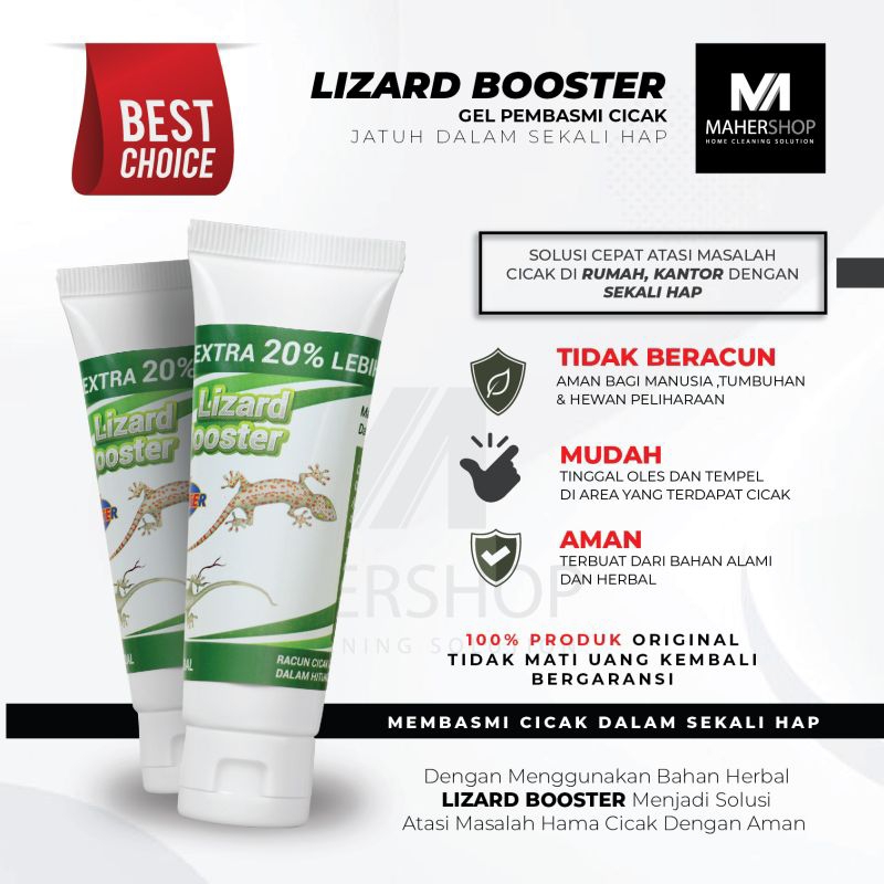 Lizard Booster krim racun cicak oles original ampuh