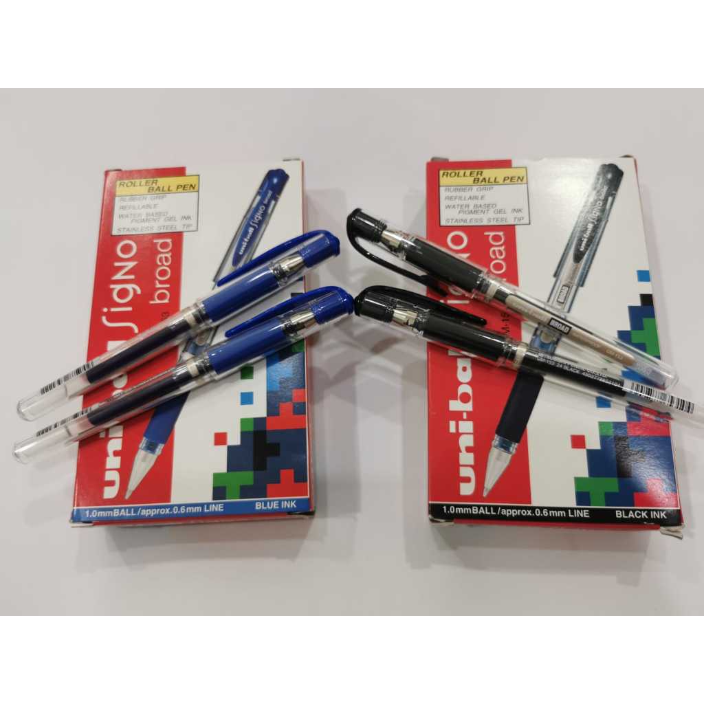 

(1 Pcs) Pulpen Uniball Signo UM-153 Broad / Gel Pen / Roller Ball Pen 1.0mm Uniball Signo