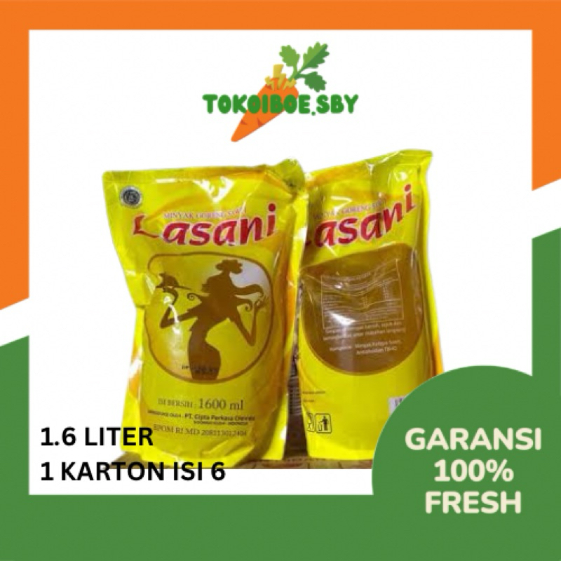 

Minyak Goreng Lasani 1.6 L 1600ml - 1 Karton isi 6 pcs