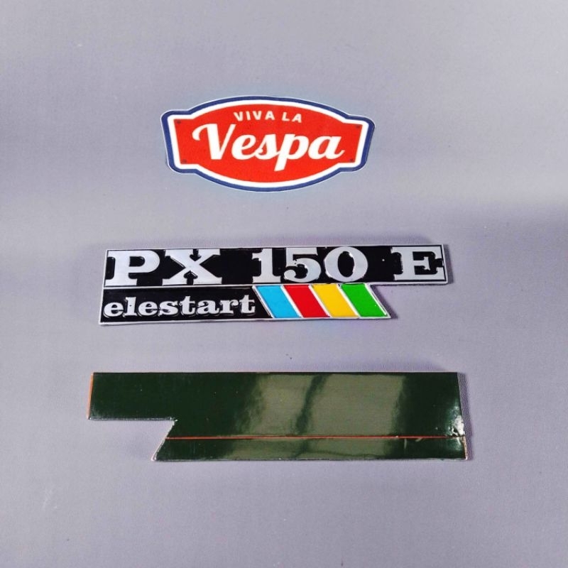 Emblem Tepong Samping Vespa Excel Exclusive PX 150 elestrart PX150E