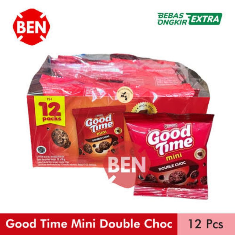 

GOOD TIME MINI DOUBLE CHOC 1 BOX ISI 12