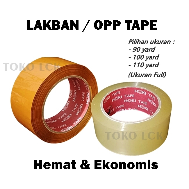 

Lakban OPP bening coklat 90 100 110 yard bening tan coklat tebal panjang 80 90 100 meter 45mm