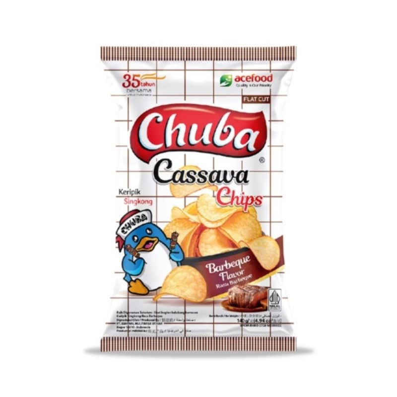 Chuba Cassava Chips rasa Barbeque 140 gr