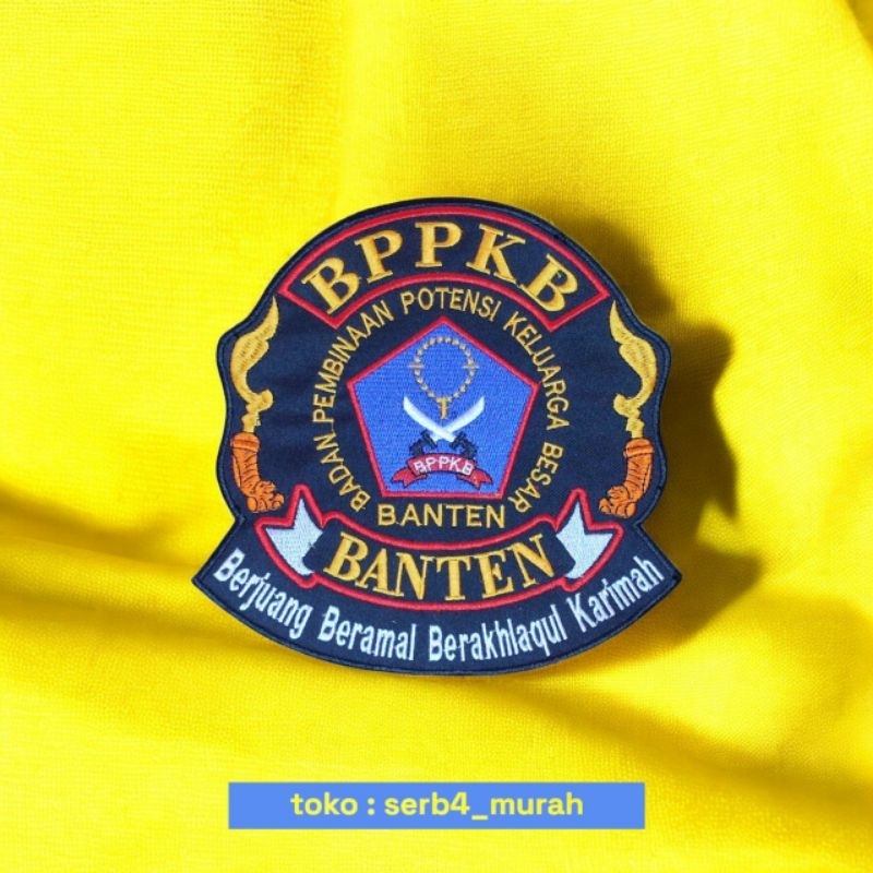 BPPKB BANTEN wings belakang/punggung. bed/atribut