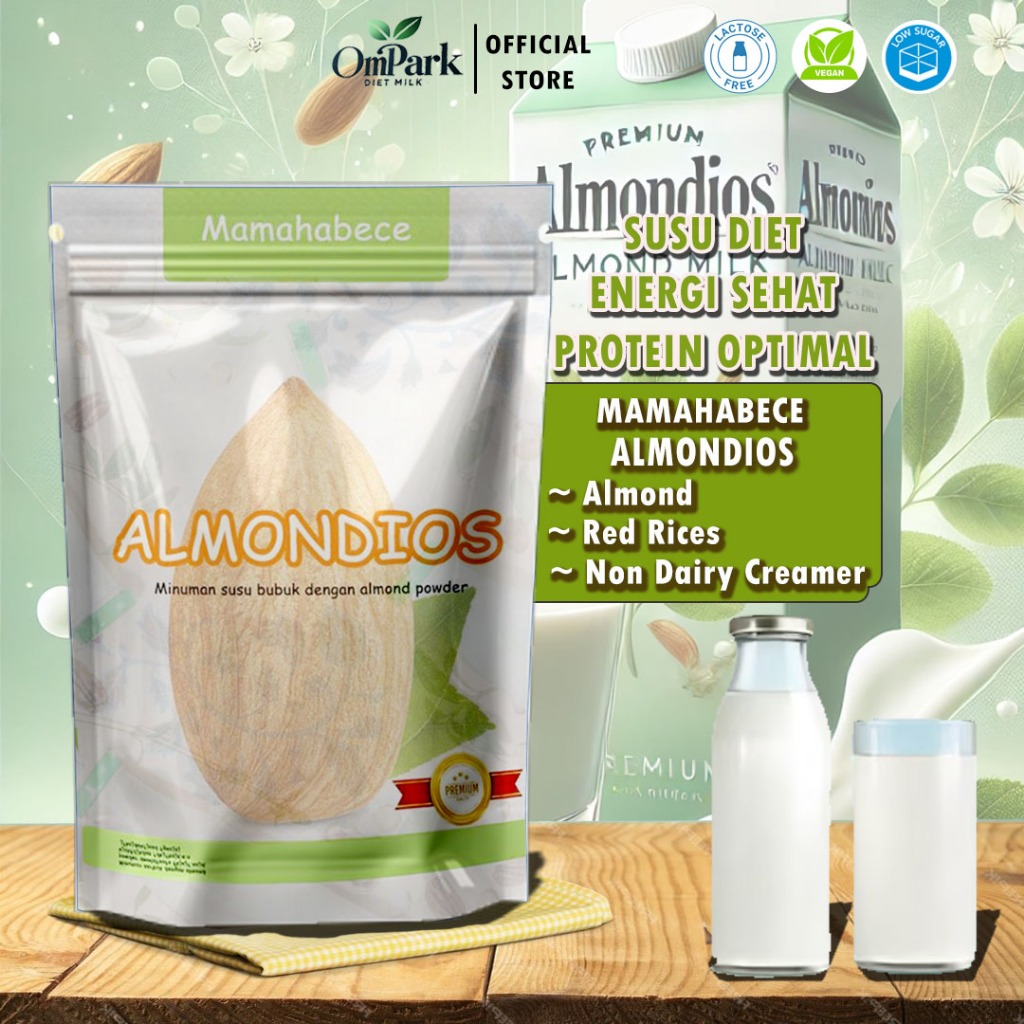 

Almond Milk Susu Diet Almond Bubuk Beras Merah Sereal Diet Mamahabece