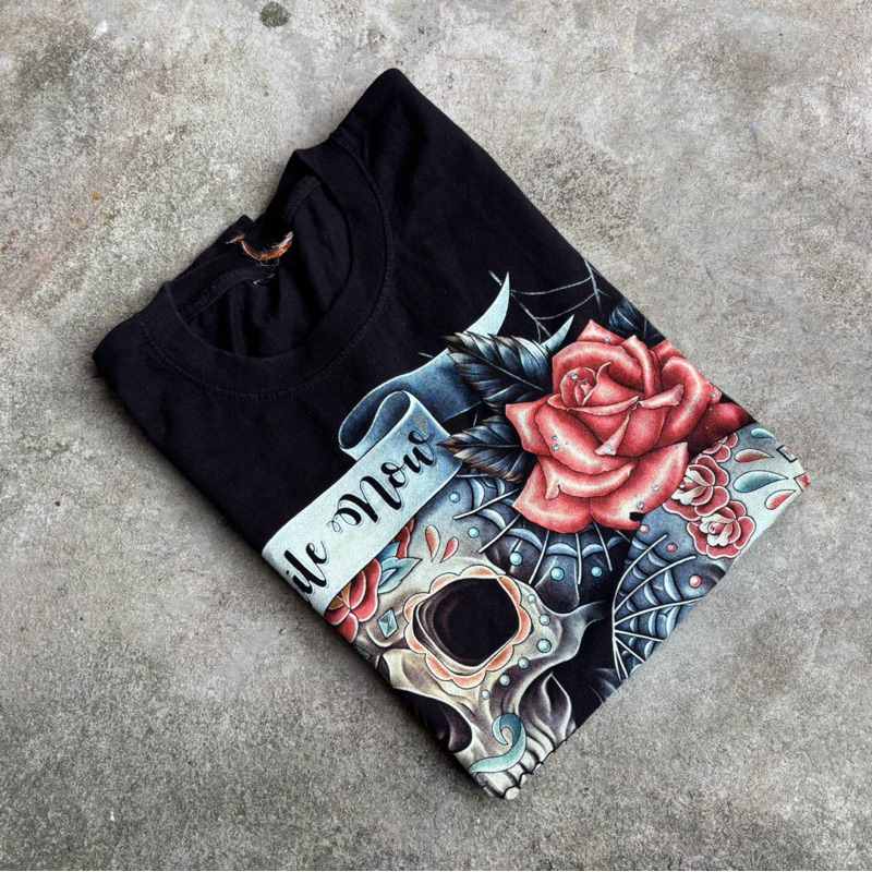 Tshirt Art Skull (Smile Now Cry Later)