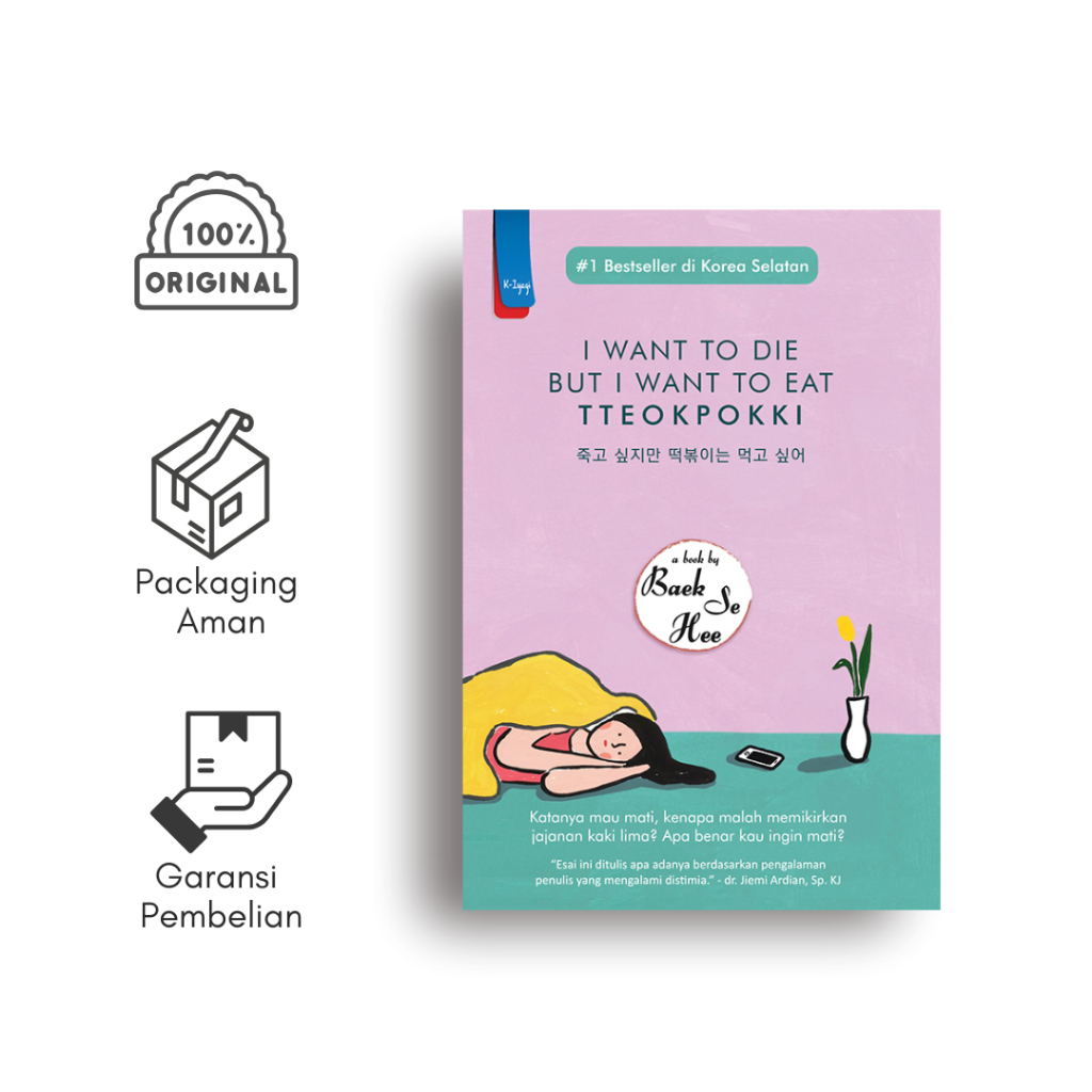 Buku I Want to Die but I Want to Eat Tteokpokki Baek Se Hee Preloved